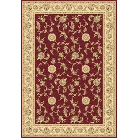 DYNAMIC RUGS Legacy 6.7 x 9.6 58017-330 Rug - Red LE71058017330